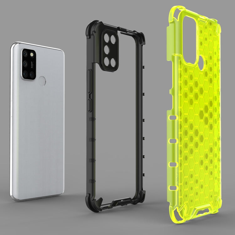 For OPPO Realme 7i Shockproof Honeycomb PC + TPU Case