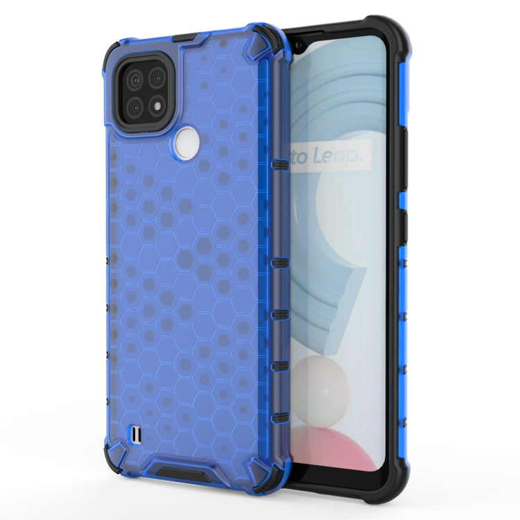 For OPPO Realme C21 Shockproof Honeycomb PC + TPU Case