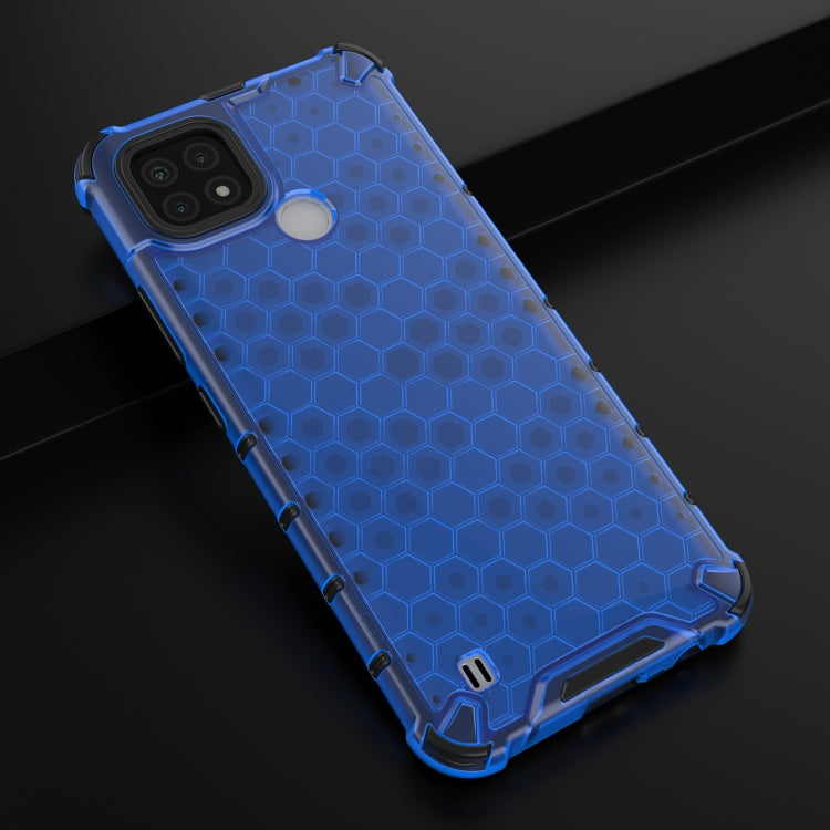 For OPPO Realme C21 Shockproof Honeycomb PC + TPU Case