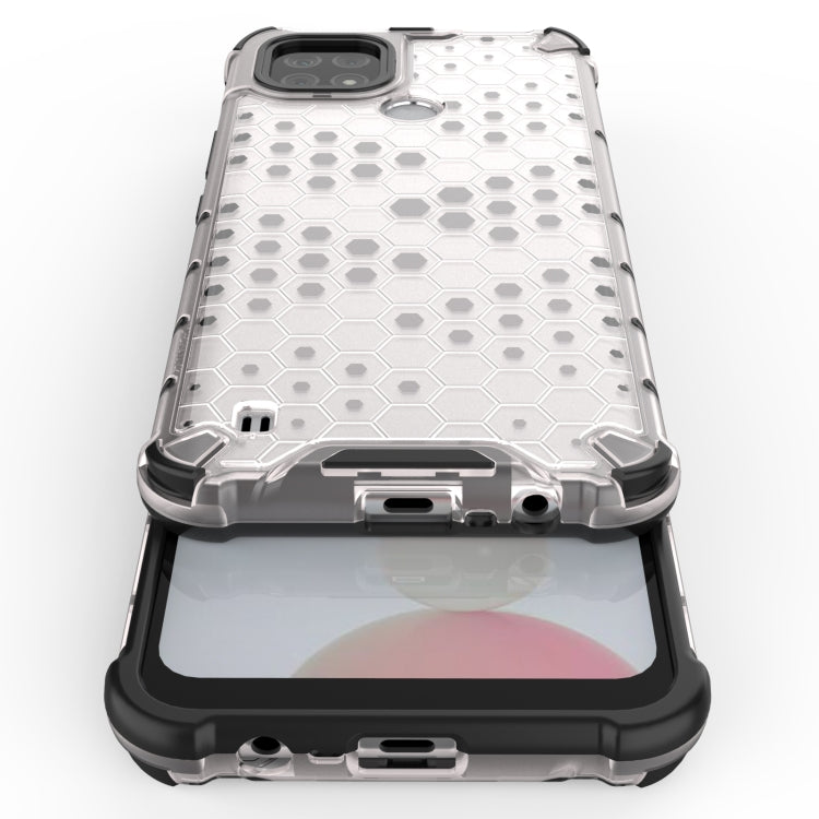 For OPPO Realme C21 Shockproof Honeycomb PC + TPU Case