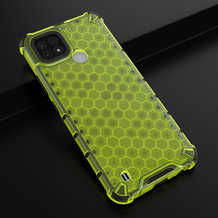 For OPPO Realme C21 Shockproof Honeycomb PC + TPU Case