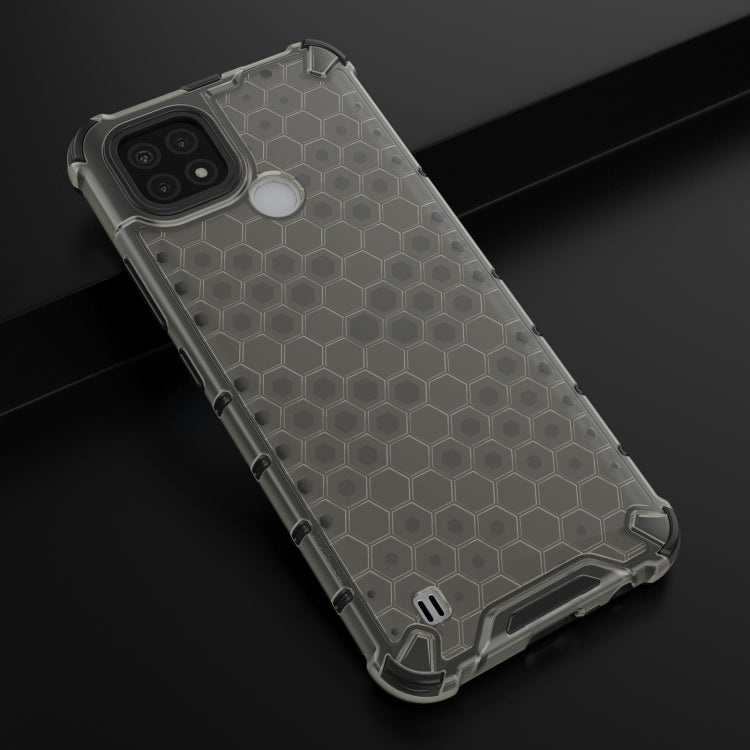 For OPPO Realme C21 Shockproof Honeycomb PC + TPU Case