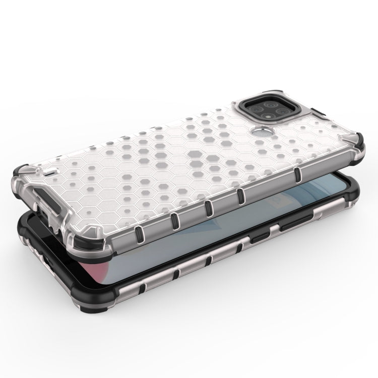 For OPPO Realme C21 Shockproof Honeycomb PC + TPU Case