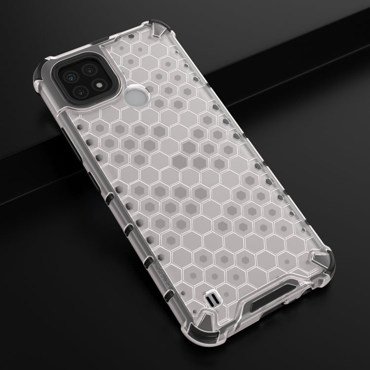 For OPPO Realme C21 Shockproof Honeycomb PC + TPU Case
