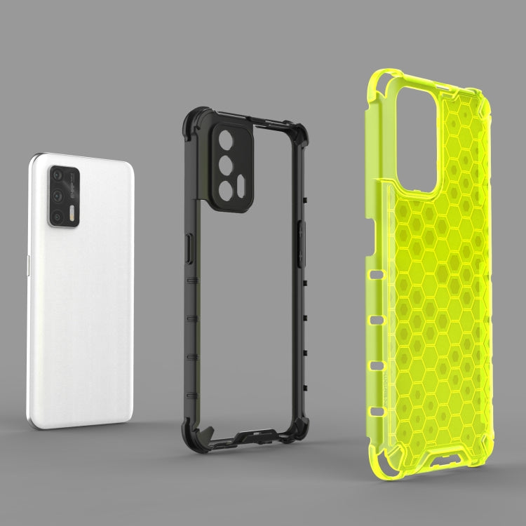 For OPPO Realme GT 5G Shockproof Honeycomb PC + TPU Case