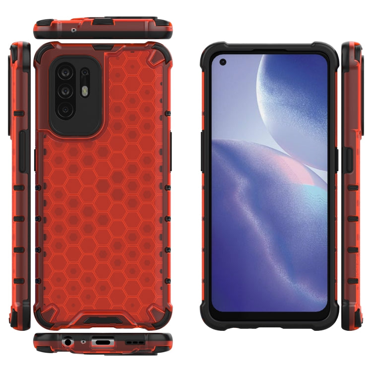 For OPPO Reno5 Z 5G Shockproof Honeycomb PC + TPU Case