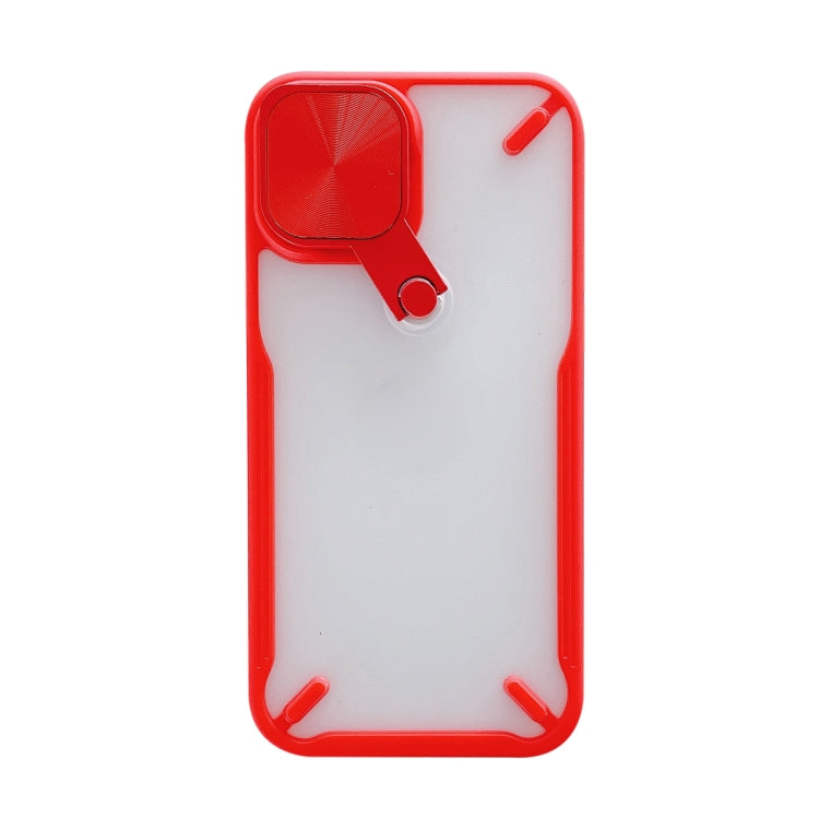 For iPhone 11 360 Degree Rotation 2 in 1 PC + TPU Shockproof Case with Metal Mirror Lens Cover & Holder Functions
