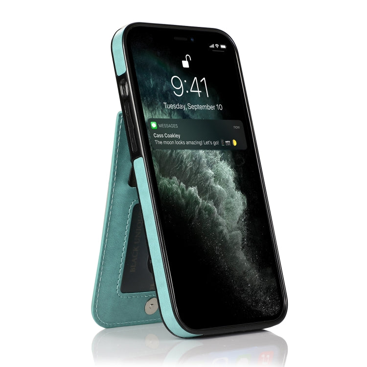 For iPhone 12 / 12 Pro Shockproof Protective Case with Holder & Card Slots