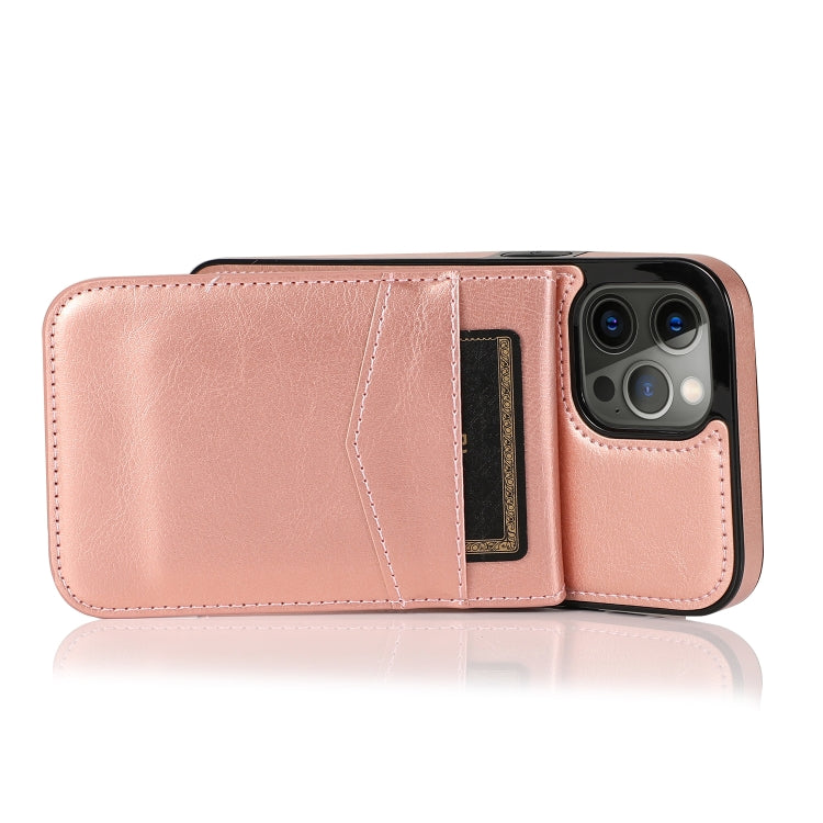 For iPhone 12 / 12 Pro Shockproof Protective Case with Holder & Card Slots