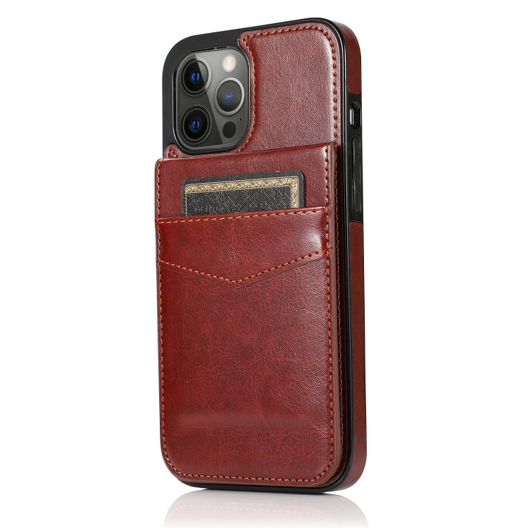 For iPhone 12 Pro Max Shockproof Protective Case with Holder & Card Slots
