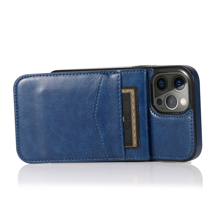 For iPhone 12 Pro Max Shockproof Protective Case with Holder & Card Slots
