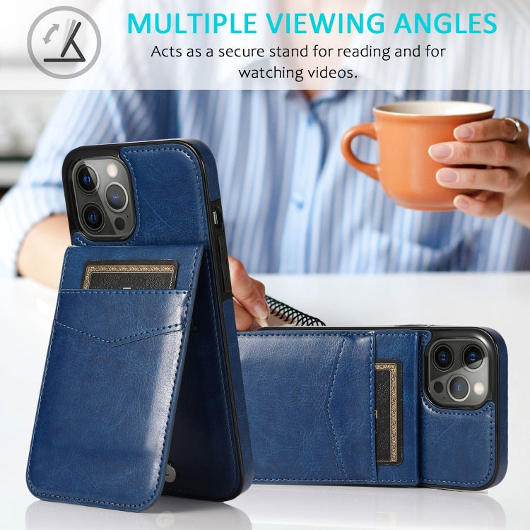 For iPhone 12 Pro Max Shockproof Protective Case with Holder & Card Slots
