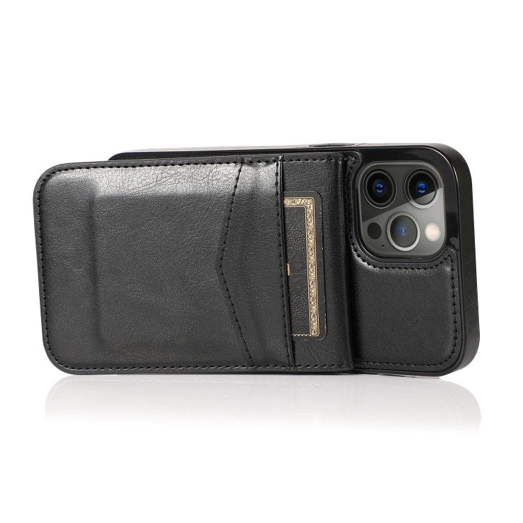 For iPhone 12 Pro Max Shockproof Protective Case with Holder & Card Slots
