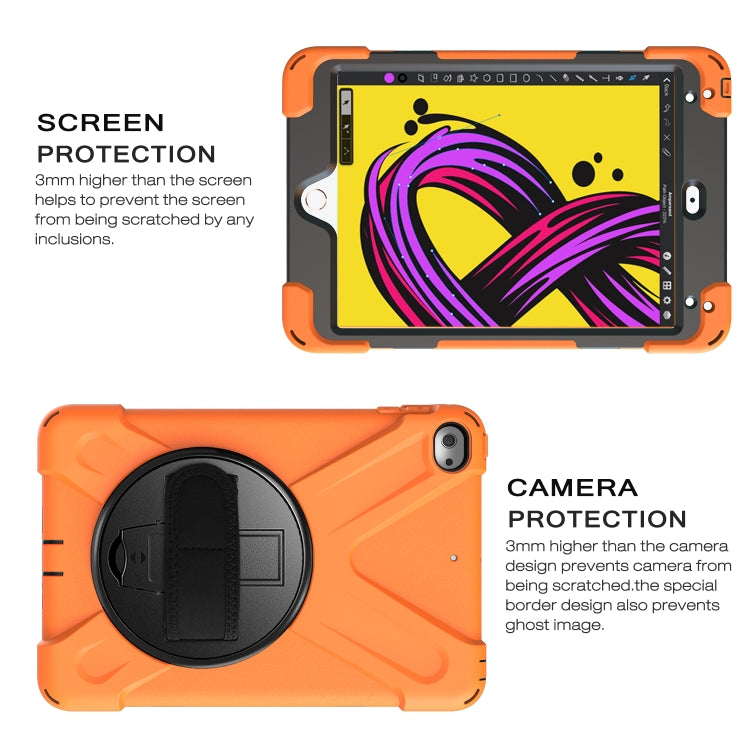 Shockproof Colorful Silicone + PC Protective Case with Holder & Shoulder Strap & Hand Strap For iPad Mini 4 / Mini (2019)