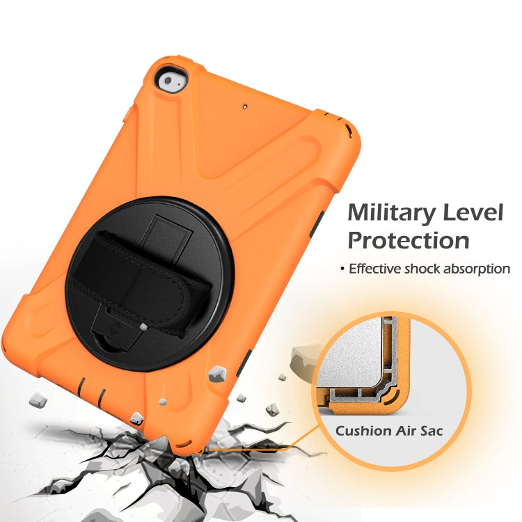 Shockproof Colorful Silicone + PC Protective Case with Holder & Shoulder Strap & Hand Strap For iPad Mini 4 / Mini (2019)