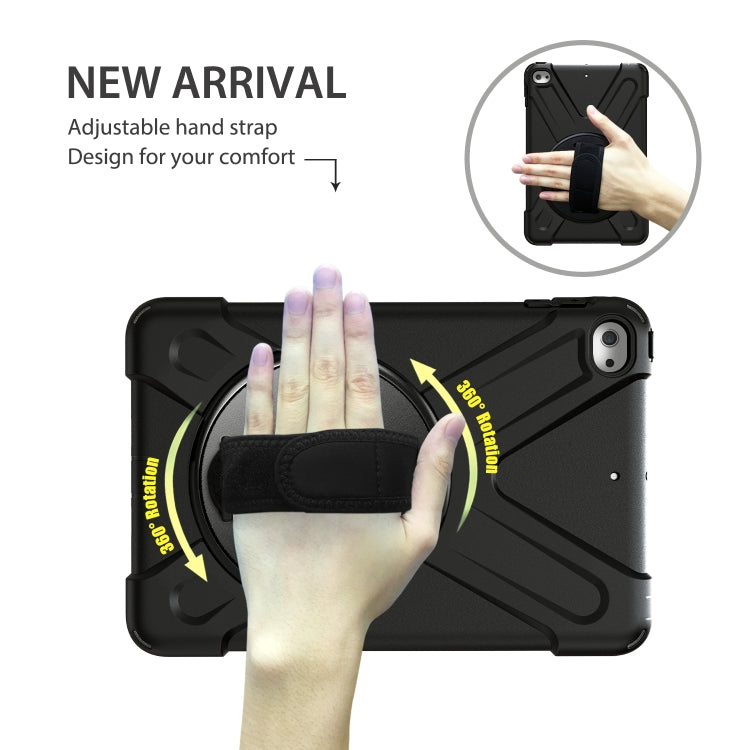Shockproof Colorful Silicone + PC Protective Case with Holder & Shoulder Strap & Hand Strap For iPad Mini 4 / Mini (2019)