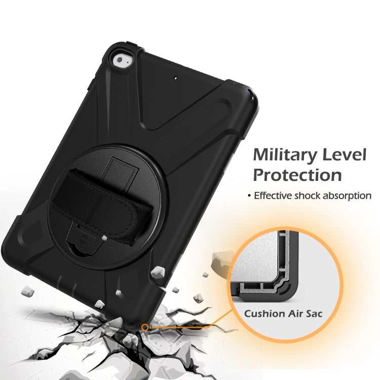 Shockproof Colorful Silicone + PC Protective Case with Holder & Shoulder Strap & Hand Strap For iPad Mini 4 / Mini (2019)