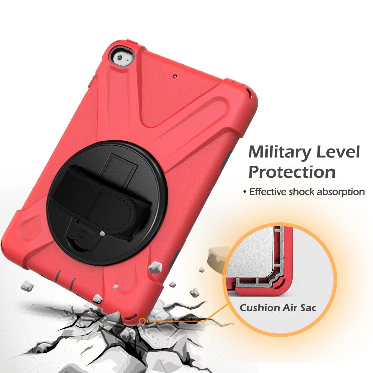 Shockproof Colorful Silicone + PC Protective Case with Holder & Shoulder Strap & Hand Strap For iPad Mini 4 / Mini (2019)