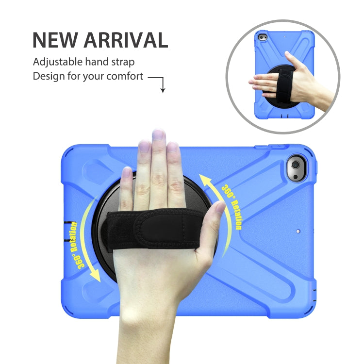 Shockproof Colorful Silicone + PC Protective Case with Holder & Shoulder Strap & Hand Strap For iPad Mini 4 / Mini (2019)