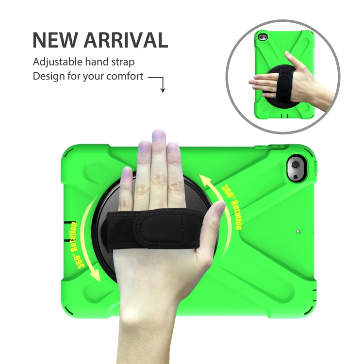 Shockproof Colorful Silicone + PC Protective Case with Holder & Shoulder Strap & Hand Strap For iPad Mini 4 / Mini (2019)