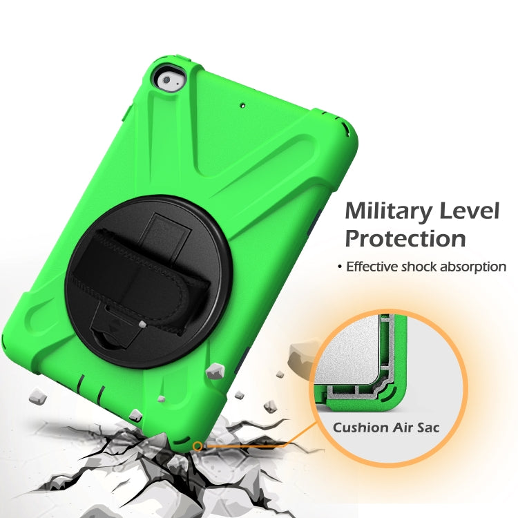 Shockproof Colorful Silicone + PC Protective Case with Holder & Shoulder Strap & Hand Strap For iPad Mini 4 / Mini (2019)