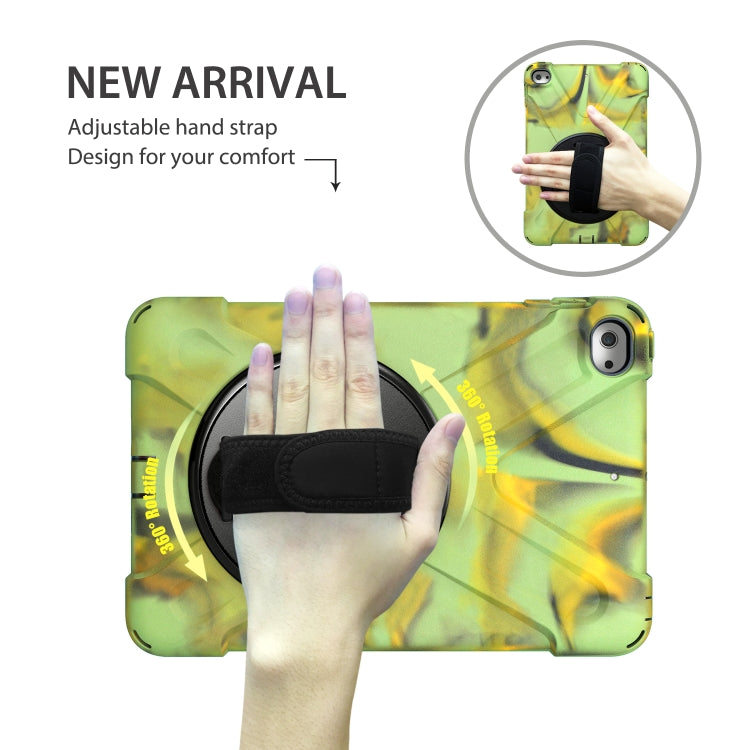 Shockproof Colorful Silicone + PC Protective Case with Holder & Shoulder Strap & Hand Strap For iPad Mini 4 / Mini (2019)
