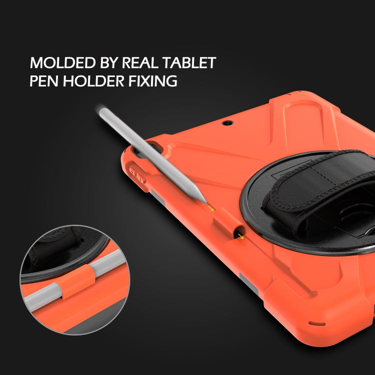 Shockproof Colorful Silicone + PC Protective Case with Holder & Shoulder Strap & Hand Strap & Pen Slot For iPad Pro 10.5