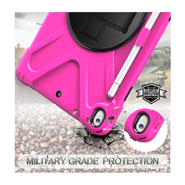 Shockproof Colorful Silicone + PC Protective Case with Holder & Shoulder Strap & Hand Strap & Pen Slot For iPad Pro 10.5