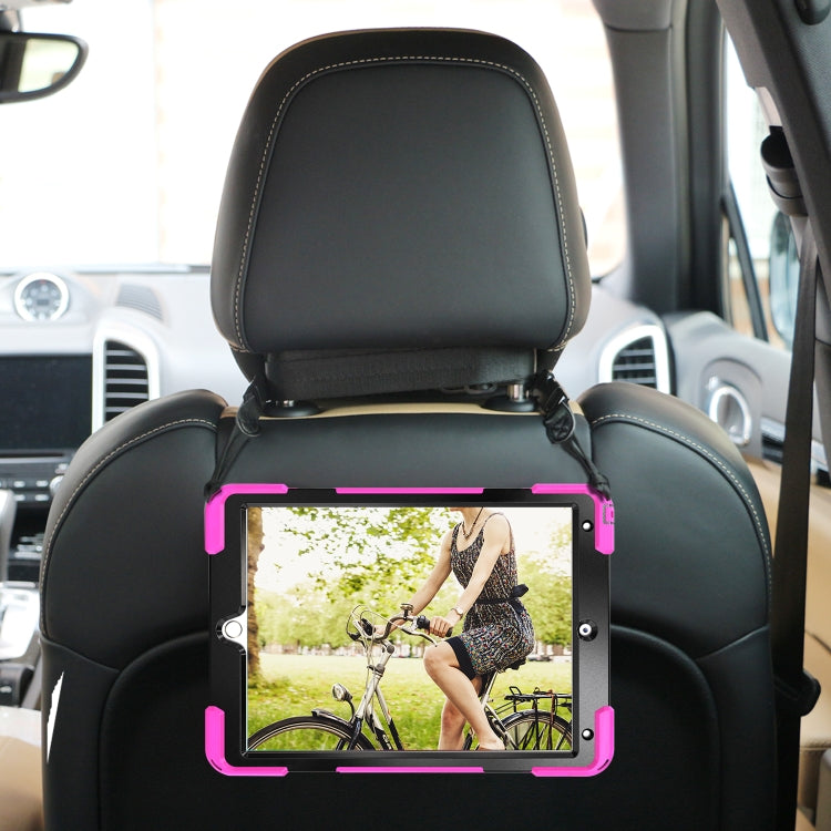 Shockproof Colorful Silicone + PC Protective Case with Holder & Shoulder Strap & Hand Strap & Pen Slot For iPad Pro 10.5