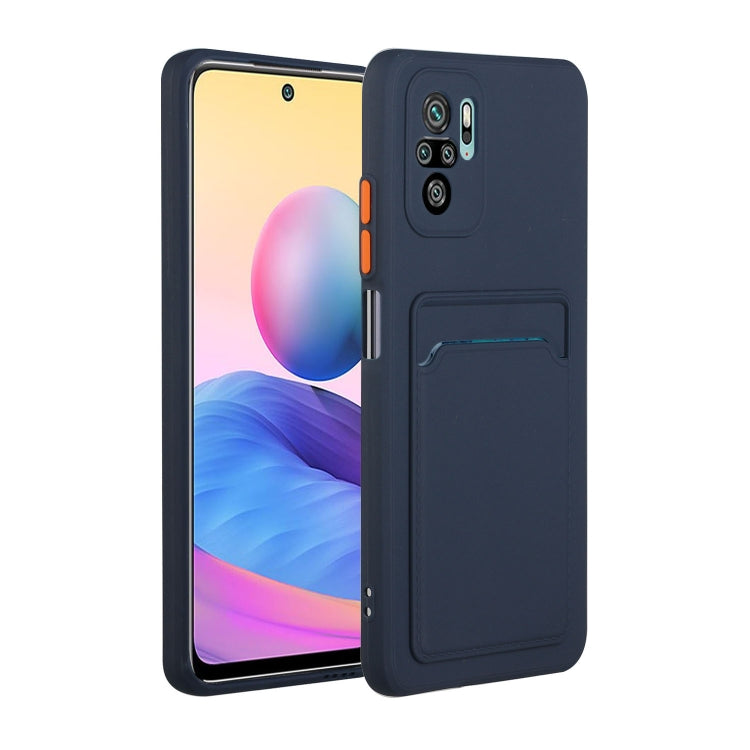 For Xiaomi Redmi Note 10 Pro Card Slot Design Shockproof TPU Protective Case