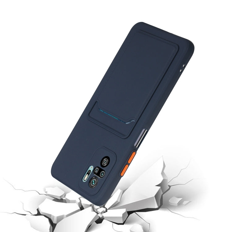 For Xiaomi Redmi Note 10 Pro Card Slot Design Shockproof TPU Protective Case