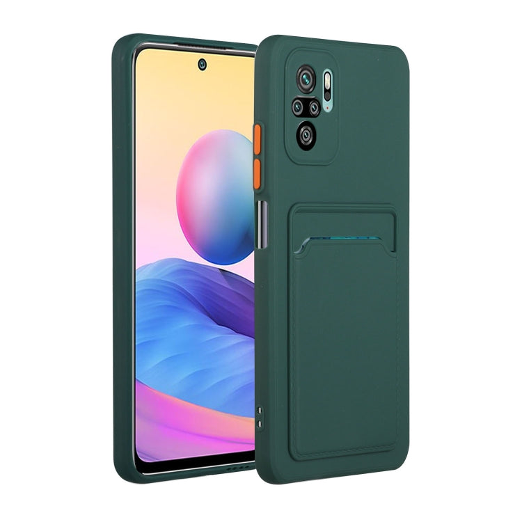 For Xiaomi Redmi Note 10 Pro Card Slot Design Shockproof TPU Protective Case