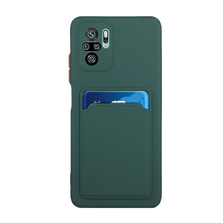 For Xiaomi Redmi Note 10 Pro Card Slot Design Shockproof TPU Protective Case