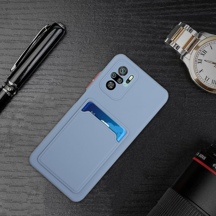 For Xiaomi Redmi Note 10 Pro Card Slot Design Shockproof TPU Protective Case