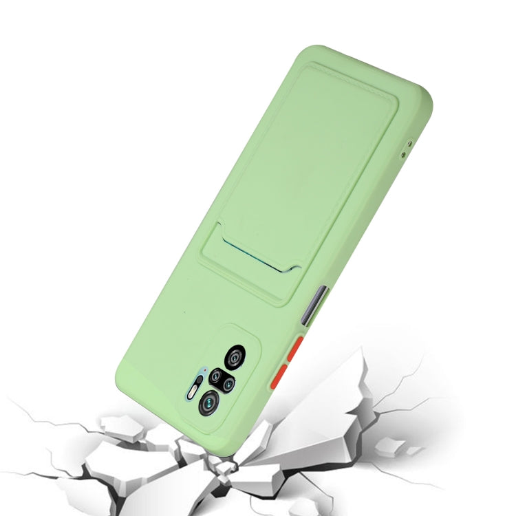 For Xiaomi Redmi Note 10 Pro Card Slot Design Shockproof TPU Protective Case