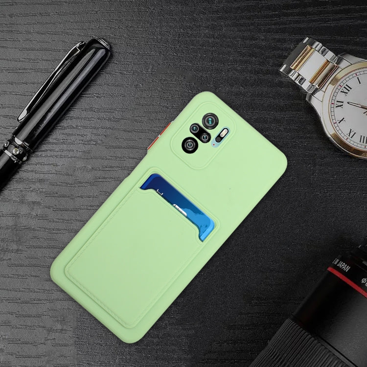 For Xiaomi Redmi Note 10 Pro Card Slot Design Shockproof TPU Protective Case