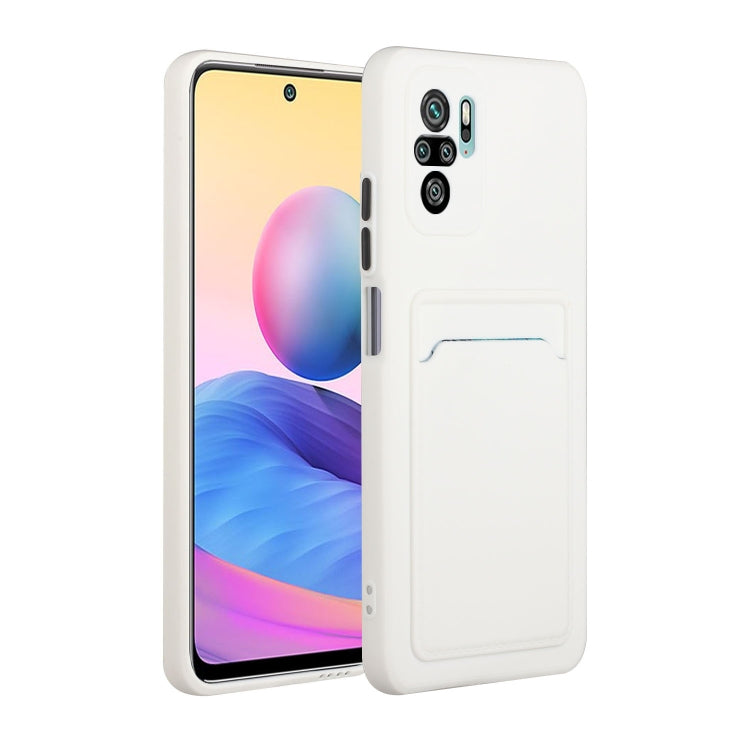For Xiaomi Redmi Note 10 Pro Card Slot Design Shockproof TPU Protective Case