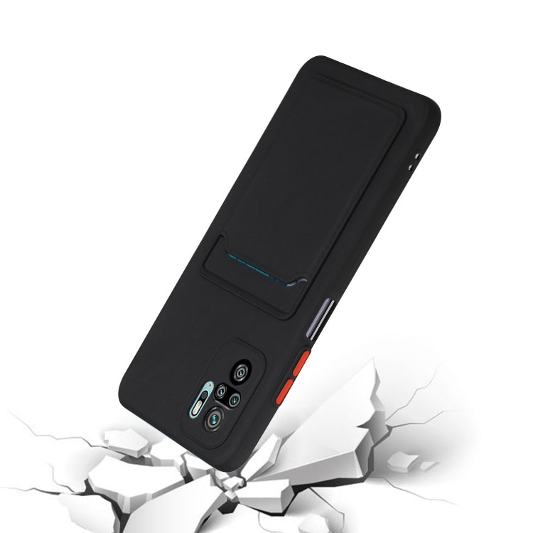 For Xiaomi Redmi Note 10 Pro Card Slot Design Shockproof TPU Protective Case