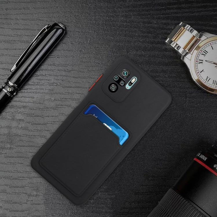 For Xiaomi Redmi Note 10 Pro Card Slot Design Shockproof TPU Protective Case