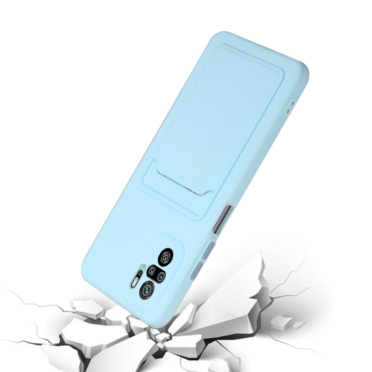 For Xiaomi Redmi Note 10 Pro Card Slot Design Shockproof TPU Protective Case