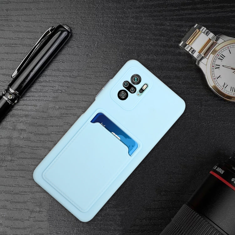 For Xiaomi Redmi Note 10 Pro Card Slot Design Shockproof TPU Protective Case