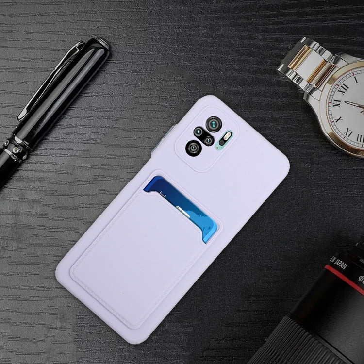 For Xiaomi Redmi Note 10 Pro Card Slot Design Shockproof TPU Protective Case