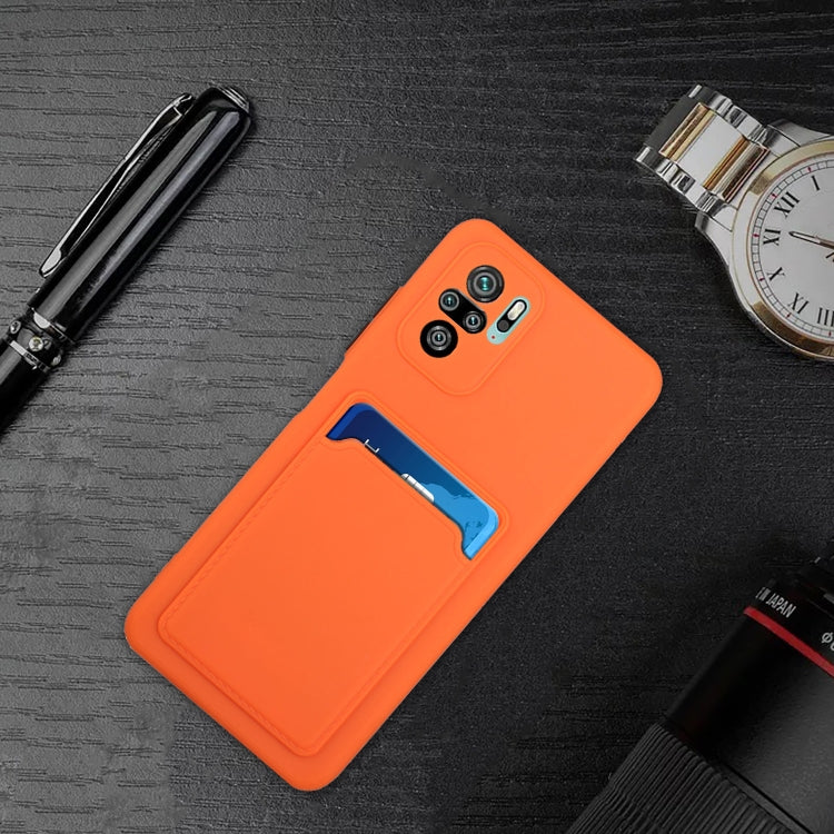 For Xiaomi Redmi Note 10 Pro Card Slot Design Shockproof TPU Protective Case