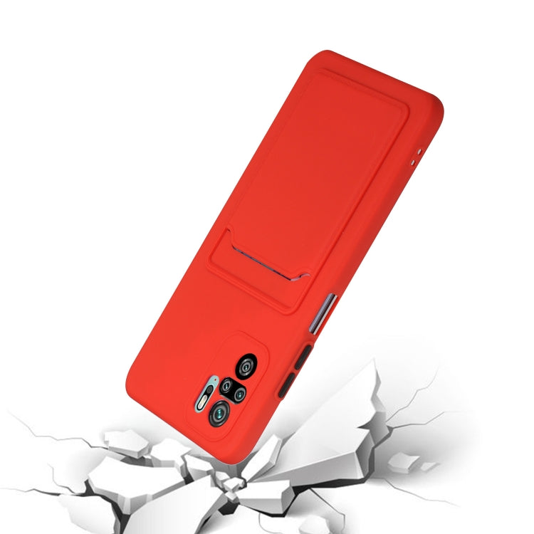 For Xiaomi Redmi Note 10 Pro Card Slot Design Shockproof TPU Protective Case