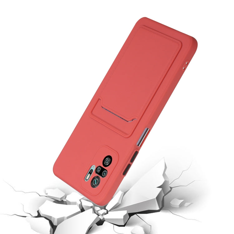 For Xiaomi Redmi Note 10 Pro Card Slot Design Shockproof TPU Protective Case