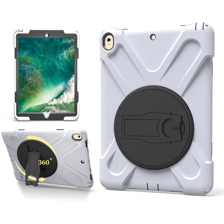 Shockproof Colorful Silicone + PC Protective Case with Holder For iPad Pro 10.5