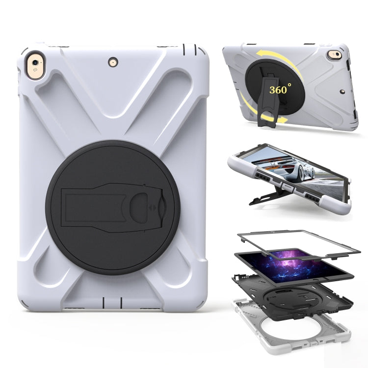 Shockproof Colorful Silicone + PC Protective Case with Holder For iPad Pro 10.5