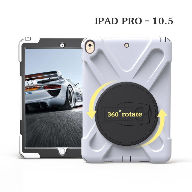 Shockproof Colorful Silicone + PC Protective Case with Holder For iPad Pro 10.5