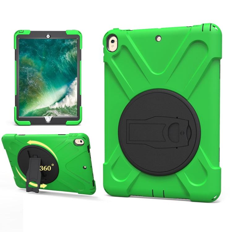 Shockproof Colorful Silicone + PC Protective Case with Holder For iPad Pro 10.5