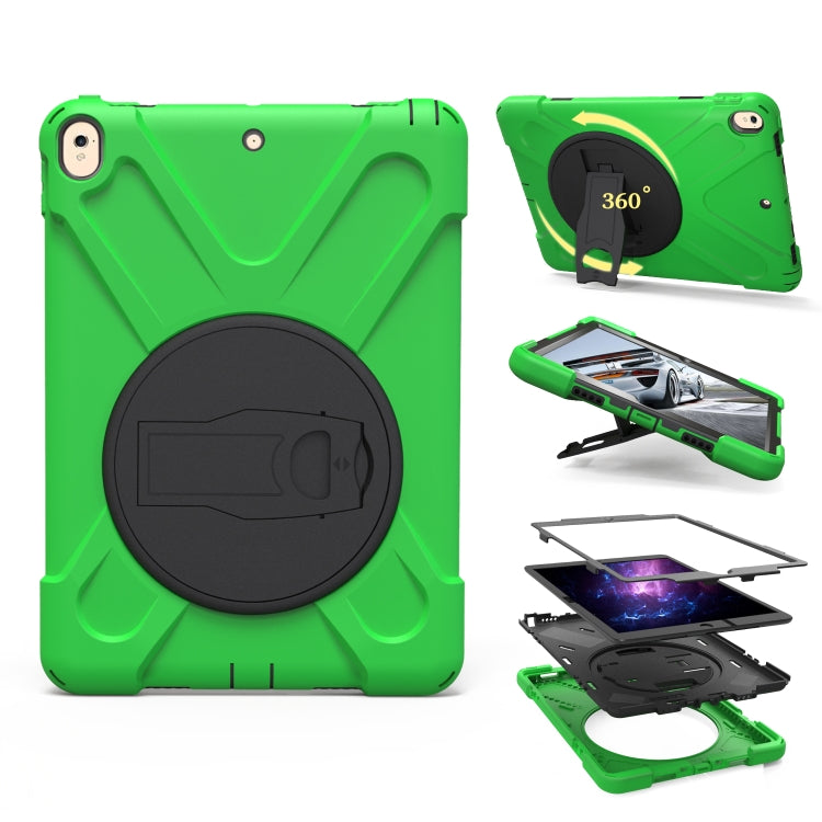 Shockproof Colorful Silicone + PC Protective Case with Holder For iPad Pro 10.5